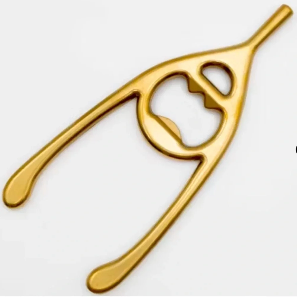 New! Target Bullseye Playground Gold Wishbone Bottle Opener
